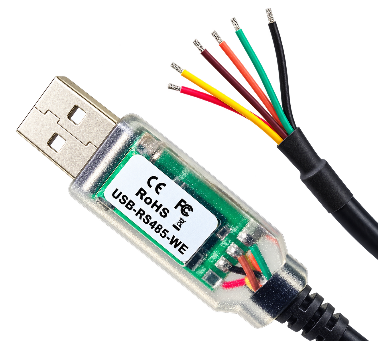 Cable USB a RS485, fotografía ilustrativa