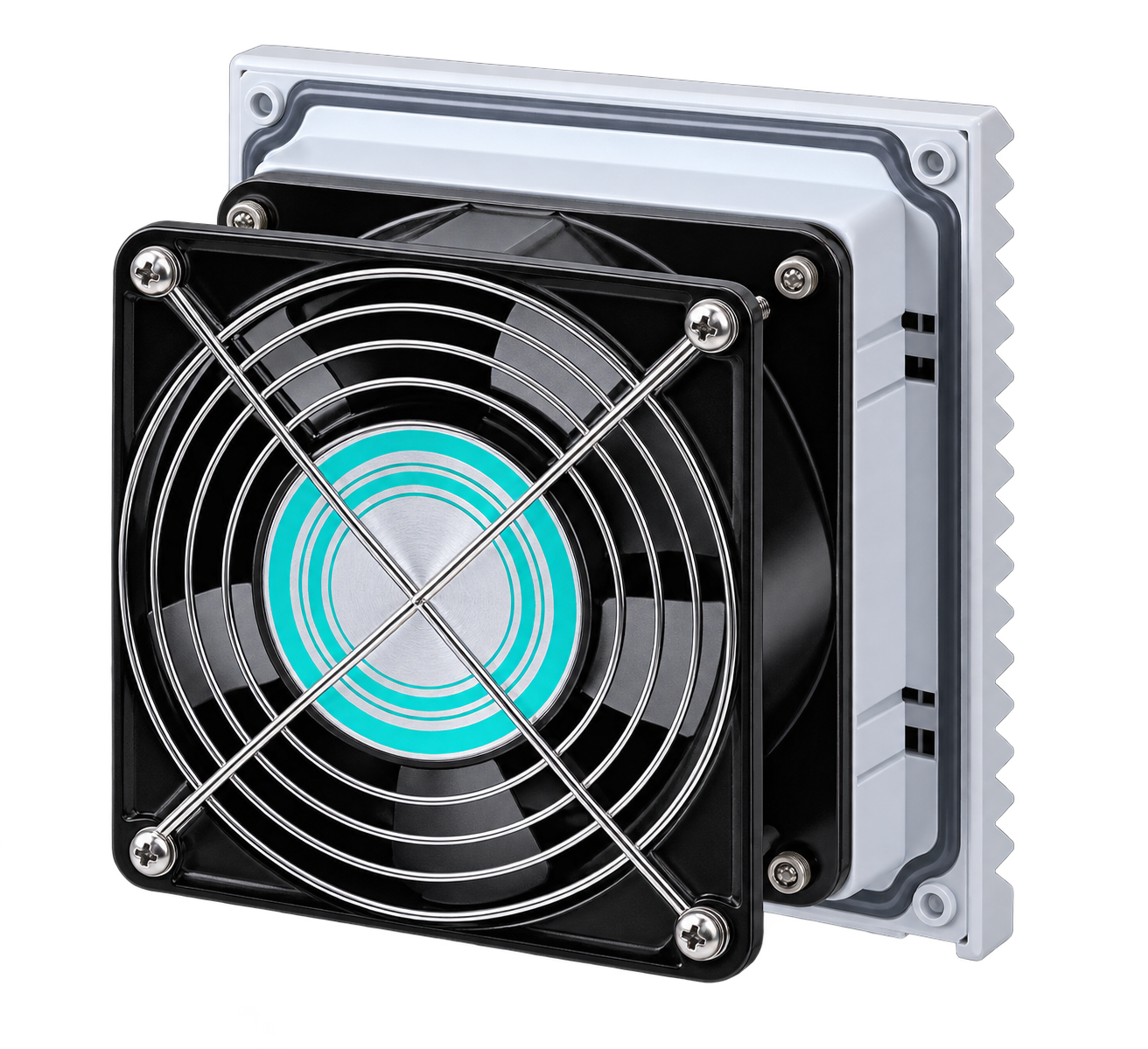 Ventilador para gabinete eléctrico, vista adicional ilustrativa